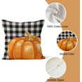 thumbnail image 3 of LAICAIW Farmhouse Pillow Covers 18x18 Inch, Hello Pumpkin Maple Leaves Decorative Autumn Pillow Covers Square Cotton Linen Couch Pillow Cases for Home Decor, Set of 4 (No Insert Included), 3 of 7