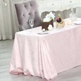 thumbnail image 2 of BalsaCircle 90" x 132" Blush Rectangular Premium Velvet Tablecloth Table Linens, 2 of 8