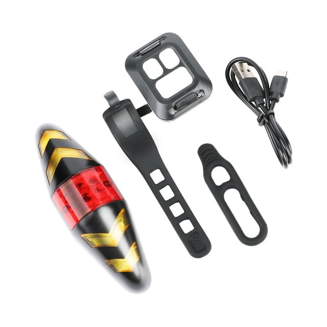 Luz intermitente para bicicleta, USB, Control remoto inalámbrico, luz trasera para bicicleta de montaña, luz intermitente para montar, luz trasera inteligente JAMW Sencillez
