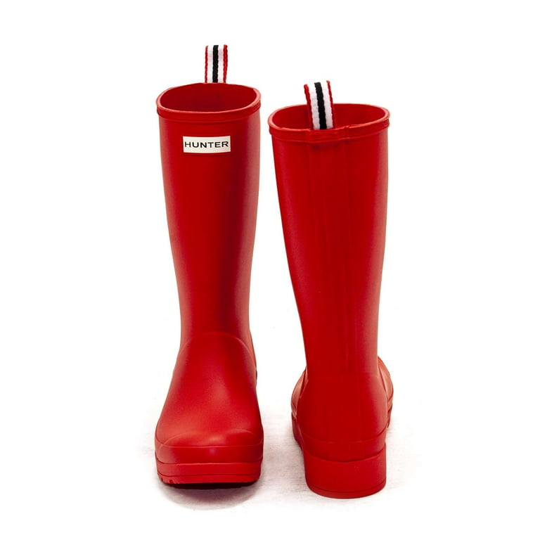 Hunter Women's Original Tall Play Boots, Logo Red,5 M US