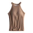 thumbnail image 6 of Women's Front Zip Sports Bra High Support Workout Top, Seamless Racerback Yoga Bra Breathable for Running Gym, 6 of 8