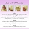thumbnail image 5 of KAV Luxury Triple Layer Shower Caps , Waterproof Pongee Exterior, Satin Silky Interior, Comfortable Secure Fit, 5 of 7