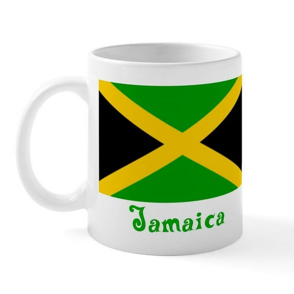 CafePress - Jamaica Flag Mug - 11 oz Ceramic Mug - Novelty Coffee Tea Cup
