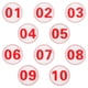 thumbnail image 3 of 1 Juego de pegatinas de números, signos adhesivos de números de casillero, calcomanías de números, números de mesa 01-10, 3 of 6