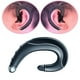 thumbnail image 4 of 2x Auriculares de cción ósea Auriculares ámbricos de oreja abierta icrófonos, ligeros a prueba de sudor para ,, 4 of 7