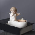thumbnail image 6 of Giaone Unique Ceramic Angel Candle Vessel With Safety Base Home Centerpieces Decors, 6 of 11