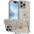thumbnail image 1 of Dual 360° Spin Magnetic Stand & Magnetic Ring for iPhone 16 Pro Max Case [Compatible with MagSafe] [Dual Embeded Ring & Stand] [16FT Military Protection] Case for iPhone 16 Pro Max 6.9", 1 of 6