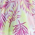 thumbnail image 4 of MIKEN Women's Purple Tropical Print Flutter Sleeves Deep V Neck Tie Swimsuit Cover Up XS, 4 of 4