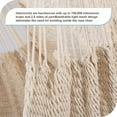 thumbnail image 2 of Chair Caribbean Hanging Rope Weaving Chair with 40" Hardwood Spreader Bar and Soft-Spun Cotton Rope for Indoor/Outdoor Backyard & Living Room, Max 300 LBS, Natural, 2 of 6