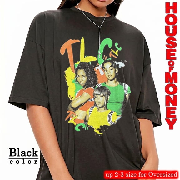 TLC Retro Graphic Tee, 90s R&B Girl Group T-Shirt, Vintage Inspired Shirt