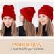 thumbnail image 5 of Gorro Beanie Scotamalone Rojo Tejido con Puño Unisex, 5 of 6