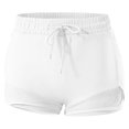 thumbnail image 5 of KPOPLK Running Shorts for Women - Athletic Quick Dry Sports Womens Shorts High Waisted Gym Workout Yoga Shorts with Pockets for S-2XL Size M,White, 5 of 6