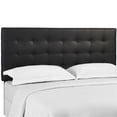 thumbnail image 2 of Pemberly Row Tufted Full/Queen Faux Leather Headboard in Black, 2 of 5