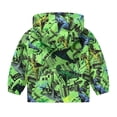 thumbnail image 5 of Zanarzt Rain Jacket Toddler Girl Toddler Rain Jacket Cartoon Windbreaker Coat Baby Girl Boy Zip Hooded Outerwear Spring Raincoat Green,3-4 Years, 5 of 5