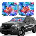 thumbnail image 2 of Picia Bright Flowers 2 Piece Car Windshield Sun Shade Foldable | Foldable Sun Shield for Front Window Blocks UV Rays and Keeps Your Vehicle Cool-Large, 2 of 7