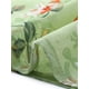 thumbnail image 5 of Vestido de mujer Inspire Chic con flores, cuello alto, volantes, mangas largas, fluido, de gasa, corte A, midi, verde, talla S, 5 of 6