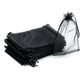 thumbnail image 1 of Xiao Hua 100 bolsas de regalo de organza negra de 4 x 6 pulgadas con cordón, bolsas para dulces, regalos de boda, bolsas de joyería para baby shower, bodas, cumpleaños, fiestas de Navidad., 1 of 4