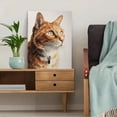 thumbnail image 5 of Ginger Cat Watercolor Canvas Print, Feline Wall Art for Living Room Bedroom Office Study Cafe Apartment Gift Decor, 5 of 8