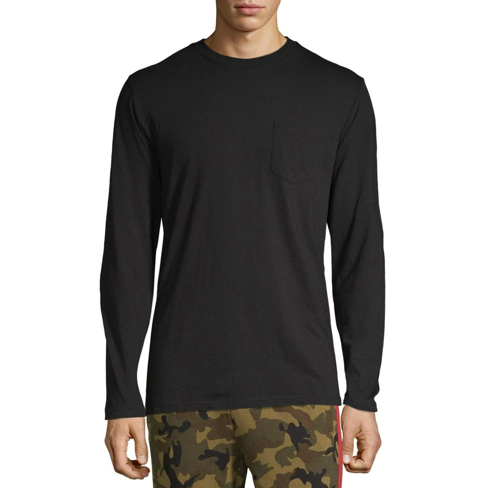 No Boundaries No Boundaries Men's and Big Men's LongSleeve Solid Tee
