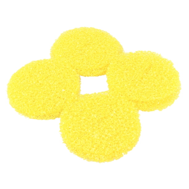 12 filtros creativos para fregadero de cocina, tapa de desagüe para cabello, antiobstrucción, filtro de desagüe para fregadero de cocina - Tamaño grande (amarillo)
