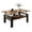 Brown and Brown, variant on Gzxs 39.2 Inch Rectangle Coffee Tables, 2-Tier Glass Top Coffee Table with Storage Shelf, Modern Minimalist Center Table for Living Room Small Space (Clear and White)