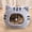 gray M, variant on Cute Cat Sleeping Bed Semi Closed Small Dog Bed Bottom Hut Warm Puppy Kennel Basket Kitten House for Kitty Small Medium Large Dogs pink S