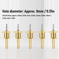 thumbnail image 3 of Ensemble de 5 Pcs Tige Hexagonale 1/4 Po Perceuse Haute Vitesse Acier 2.8 à 4mm Perceuse Réglable Diamètre 8mm, 3 of 7