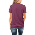 thumbnail image 5 of Icvfdpl Women'S T Shirts Breathable Fast Dry Casual Solid Color Crew Neck Short Sleeve Loose Tee Shirt Top For Summer Soft And Skin Friendly Cosy To Touch, 5 of 7