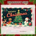 thumbnail image 2 of Christmas Tree Merry Christmas Banner Snowman Holiday Backdrop Reindeer Gift Boxes Xmas Display for Christmas Party Home Decoration Family Celebration, 2 of 9
