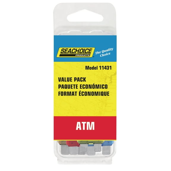 Seachoice 11431 ATM Fuse Value Pack 25 Piece Mixed Kit