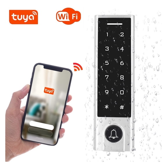 Système de Verrouillage de Porte avec Clavier Ou Ouvre-Empreintes Digitales Ou Cloche Bluetooth Intelligent et Étanche