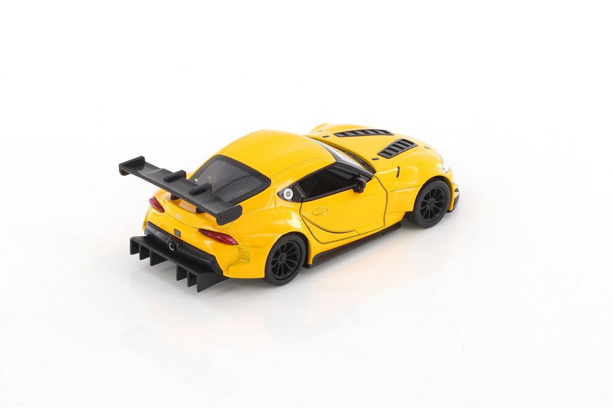 Toyota GR Supra Racing Concept , Yellow - Kinsmart 5421D - 1/36