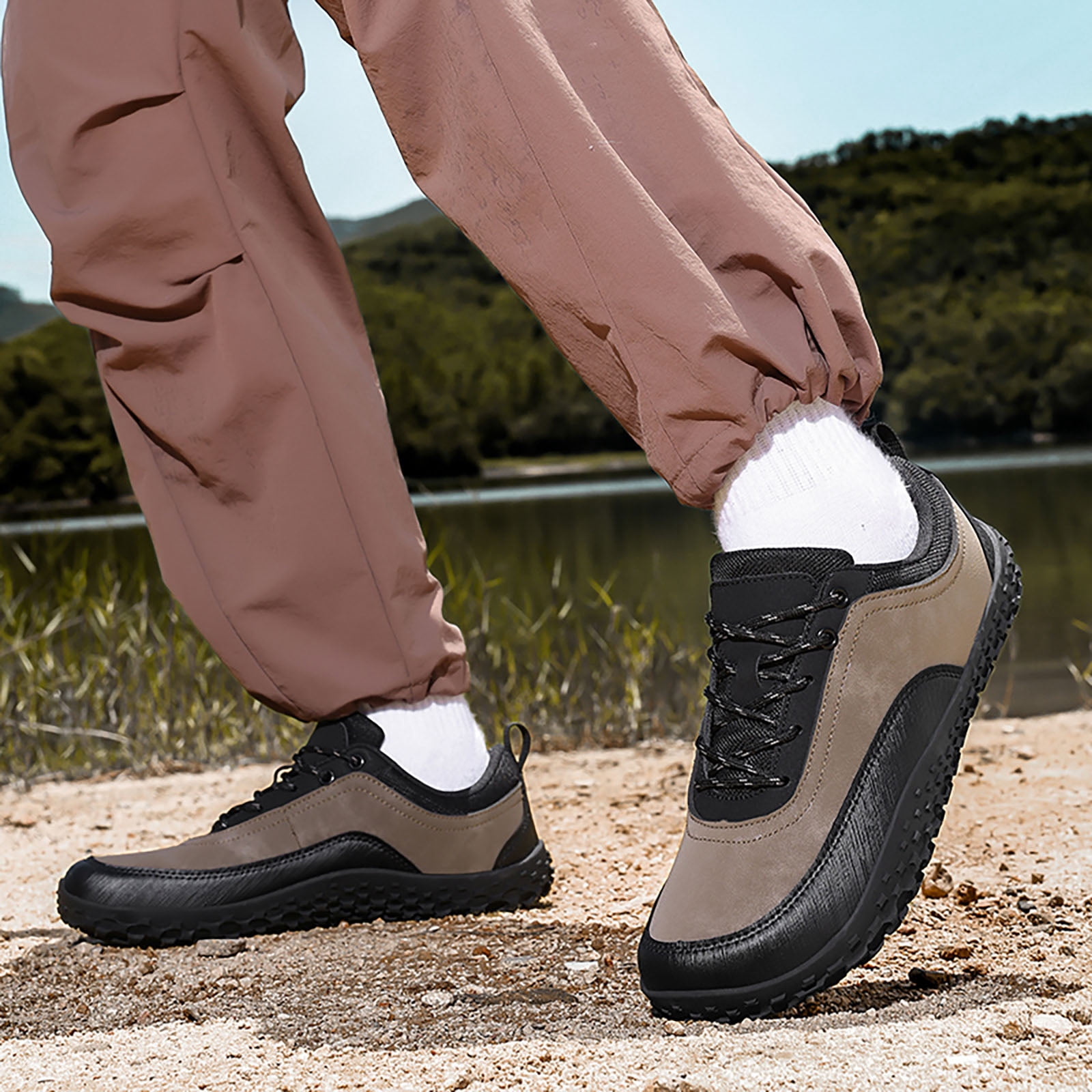 Baskets de tennis extra larges pour femme - Absorption des chocs - Antidérapantes - Pour la marche, l'entraînement, le travail - Chaussures de course confortables et respirantes et légères, Argenté