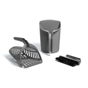 Kitty City Infinity Litter Scoop, Compact All-in-One Litter Box Cleaning Tool for Cats