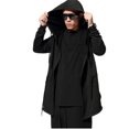 thumbnail image 2 of Men's Lightweight Hooded Jacket Mid Length Outdoor Cardigan with Drawstring for Casual Wear, 2 of 2