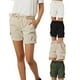 thumbnail image 5 of Jumpingount Pantalones cargo Pantalones cortos de bolsillo Cintura suelta Pantalones de verano Elástico Chicas Type5 NO5, 5 of 6