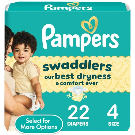 Pampers Swaddlers Active Baby Diaper Size 4 22 Count (Select for More Options)