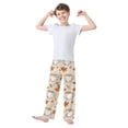 thumbnail image 2 of FORMRS Boys Pajama Pants with Pockets Size 9-10Y Kids Lounge Sleep Bottoms, Fall Mug Pattern, 2 of 8