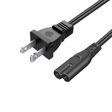Power Cord Replacement for TCL Roku Smart LCD HD 32" 40" 42" 43" 48" 50" 55" 60" 65" Inch TV LCD HD Smart 4K Curved TV 2 Prong Power Cord AC Cable