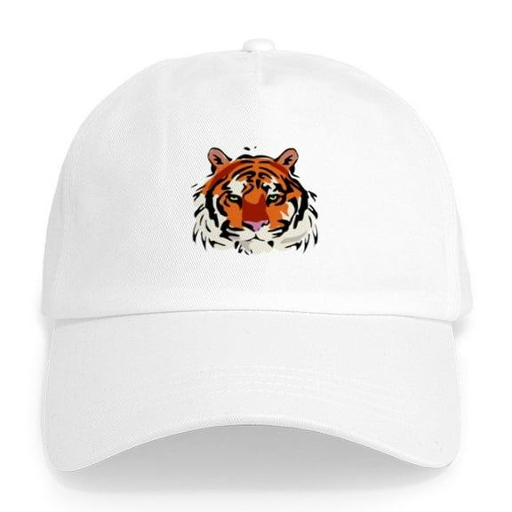 CafePress - Tiger Cap - Adjustable 100% Brushed Unisex Casual Cotton Baseball Cap, Beige, 1