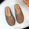 thumbnail image 3 of GJPBGK Women’s Comfortable Slip-On Jelly Sandals - Breathable Mesh PVC Flat Slippers, Closed-Toe Non-Slip Beach Shoes for Summer, Lightweight for Outdoor Travel & Casual Wear, 3 of 7