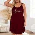 thumbnail image 5 of Sakmal Women Moomoo Nightgowns Love Print Sleeveless Sleep Tank Soft Crew Neck Nightgown for Women 2XL, 5 of 6