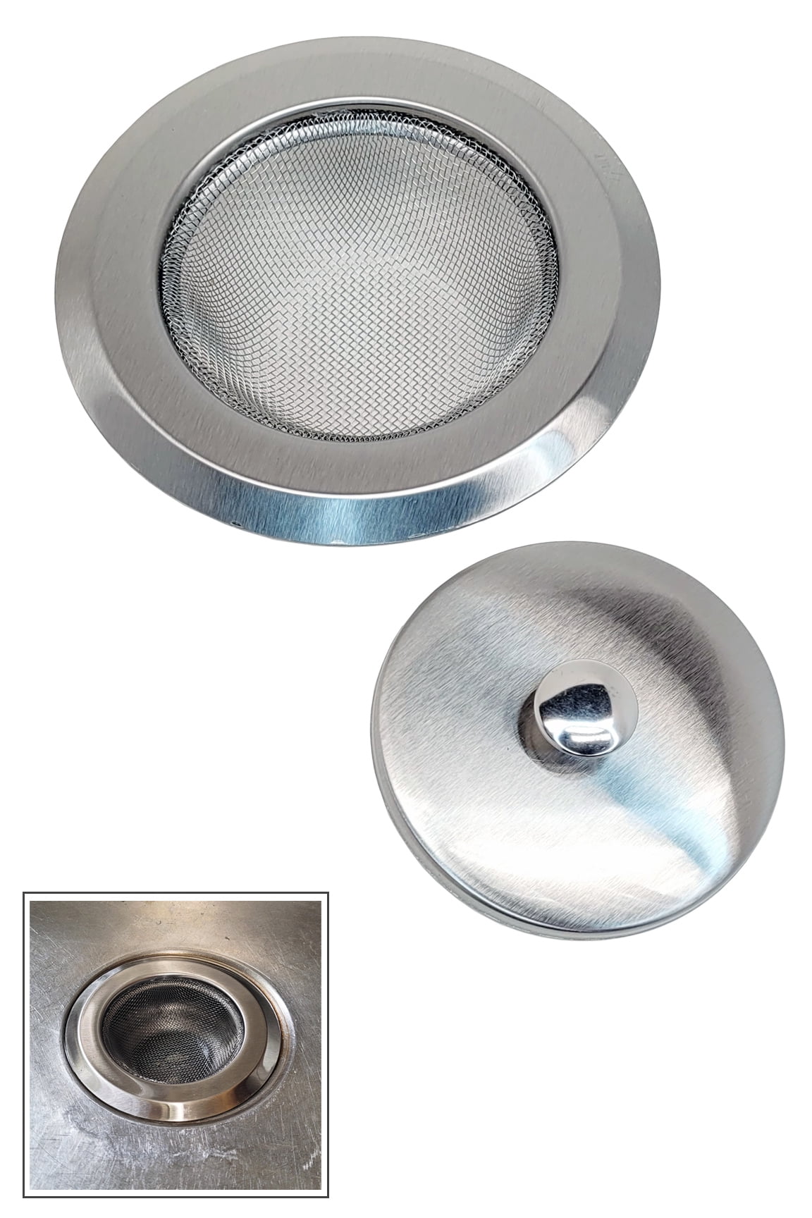 Simply Good Stainless Steel Mesh Kitchen Sink Strainer