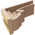 thumbnail image 6 of 4"W x 8"D x 4"H Wide Highland Rough Cedar Woodgrain TimberThane Corbel, Primed Tan, 6 of 6