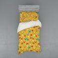 thumbnail image 1 of Ambesonne Cartoon Bedding Set 3 Pcs, Star and Shells Pattern, Twin XL, Pale Coffee, 1 of 3
