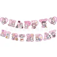 thumbnail image 3 of Lindo juego de vajilla para fiesta de cumpleaños con melodía de Sanrio, pancarta para tarta, adorno desechable, bandera colgante, globos con melodía, decoración de cumpleaños, 3 of 6