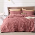 thumbnail image 1 of Juego de Edredón Bedsure Talla King Rosa Arcilla Suave para Todas las Estaciones, 1 of 9