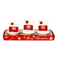 thumbnail image 1 of Fiudx Juego de Velas Navideñas con Diseño de Muñeco de Nieve de Papá Noel, Decoración Festiva, Seguras y de Larga Duración, para Celebraciones Navideñas, Bodas En Hoteles y Restaurantes, Juego de 3 P, 1 of 3