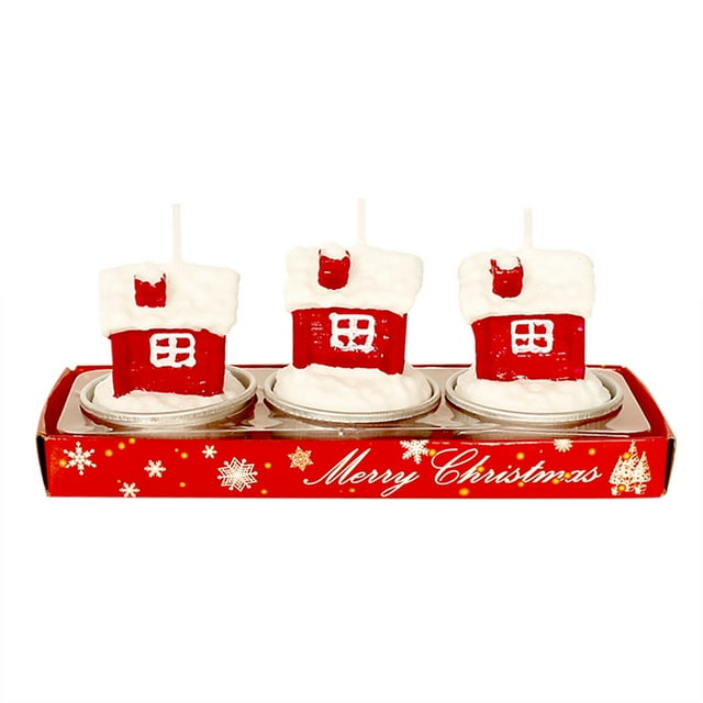 PEONAVET Holiday Candles Christmas Candle Romantic Candlelight Dinner Decoration