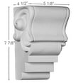 thumbnail image 2 of Ekena Millwork 5 1/8"W x 4 1/2"D x 7 7/8"H Dylan Corbel (6-Pack), 2 of 5